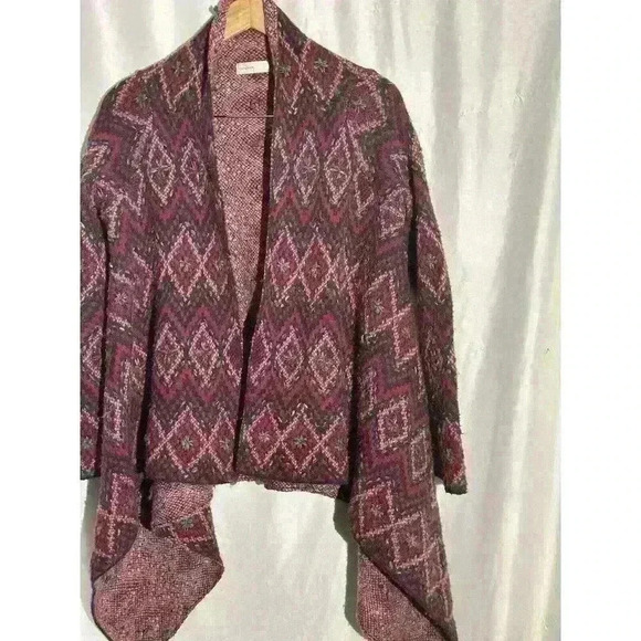 Sleeping on Snow Anthropologie Open Front Cardigan Long Sleeve Wool blend XS/TP - Picture 4 of 11